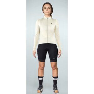 CIMA CIMACOPPI V5 Merino Wool Cycling Zip Up Jacket in Cream Outdoor Size L